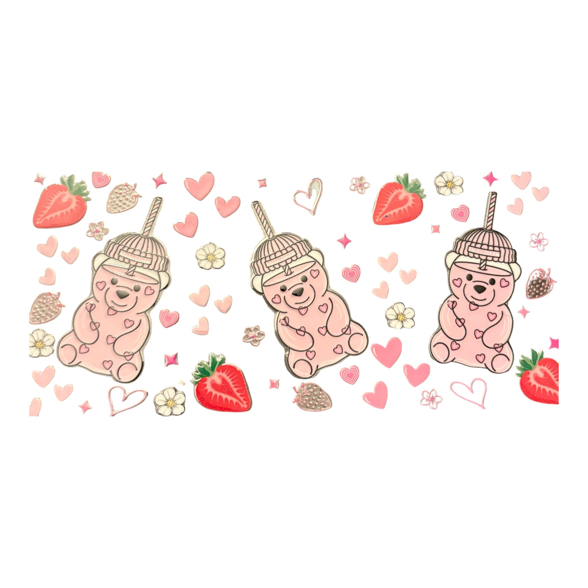 STRAWBERRY/BEARCUP-UVDTF16OZ