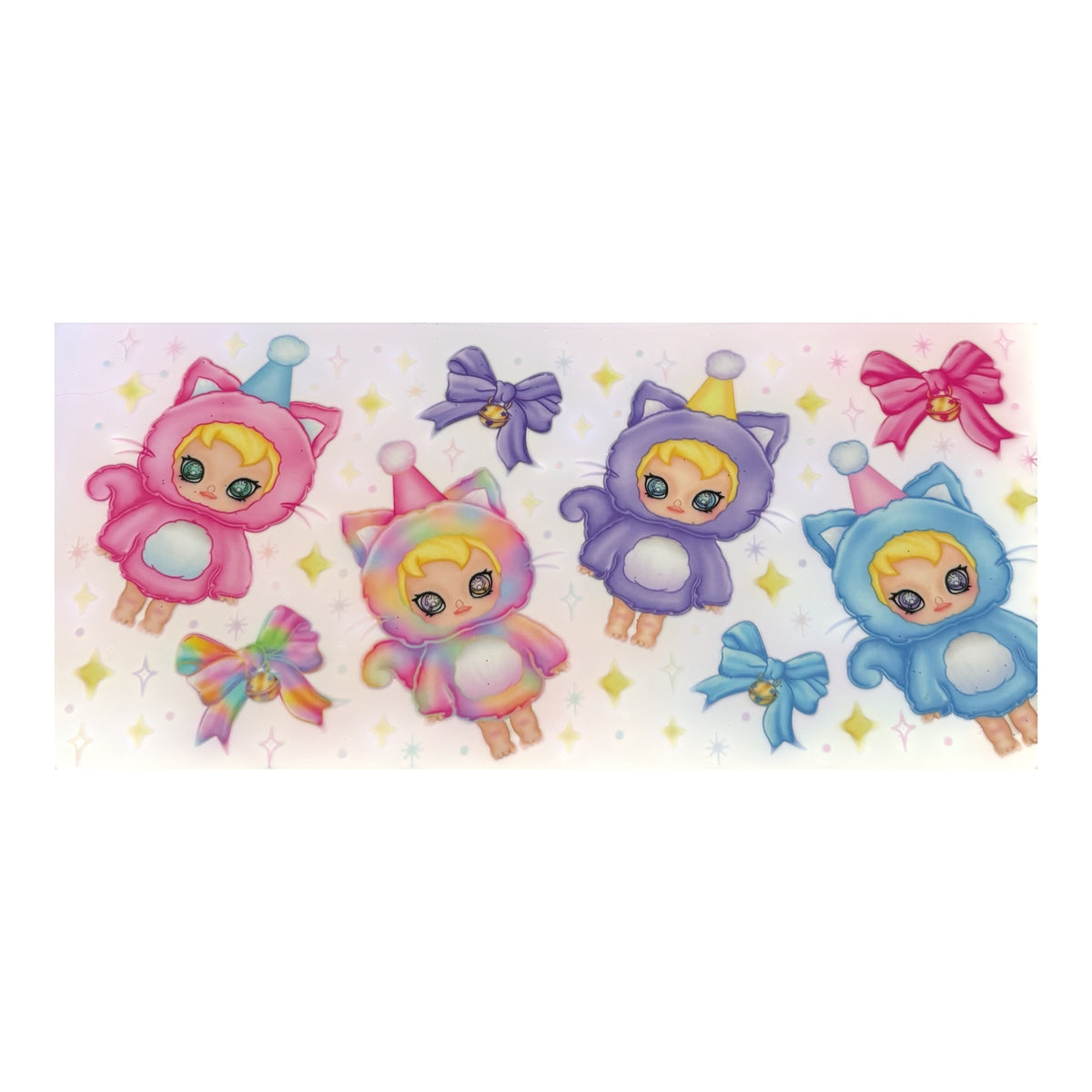 BOWS CATS GIRLS-UVDTF16OZ