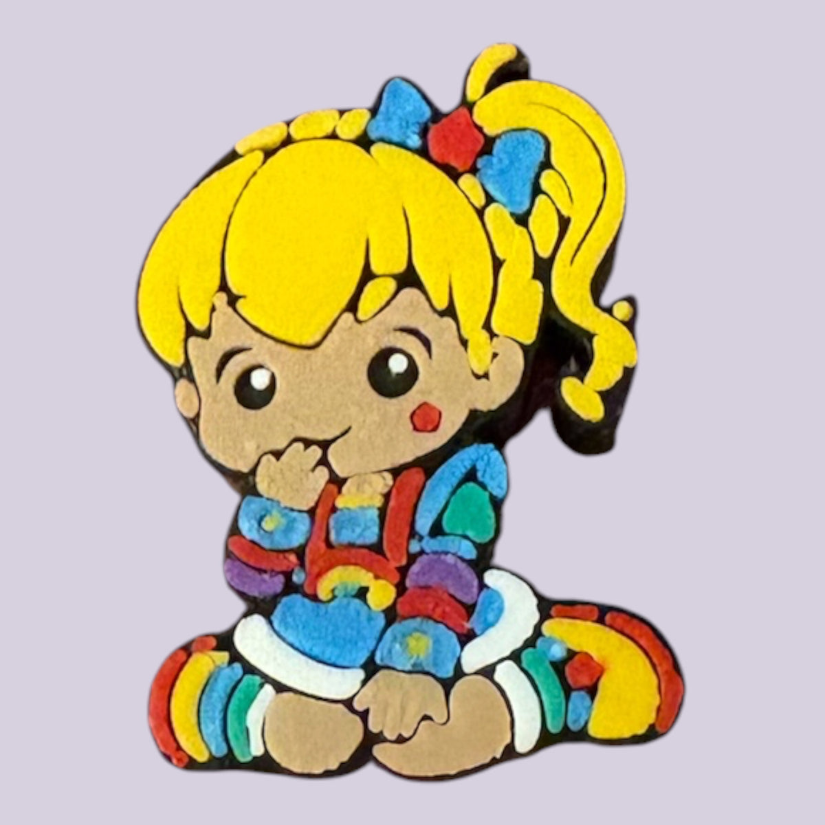 RAINBOW GIRL 3D STRAW TOPPER