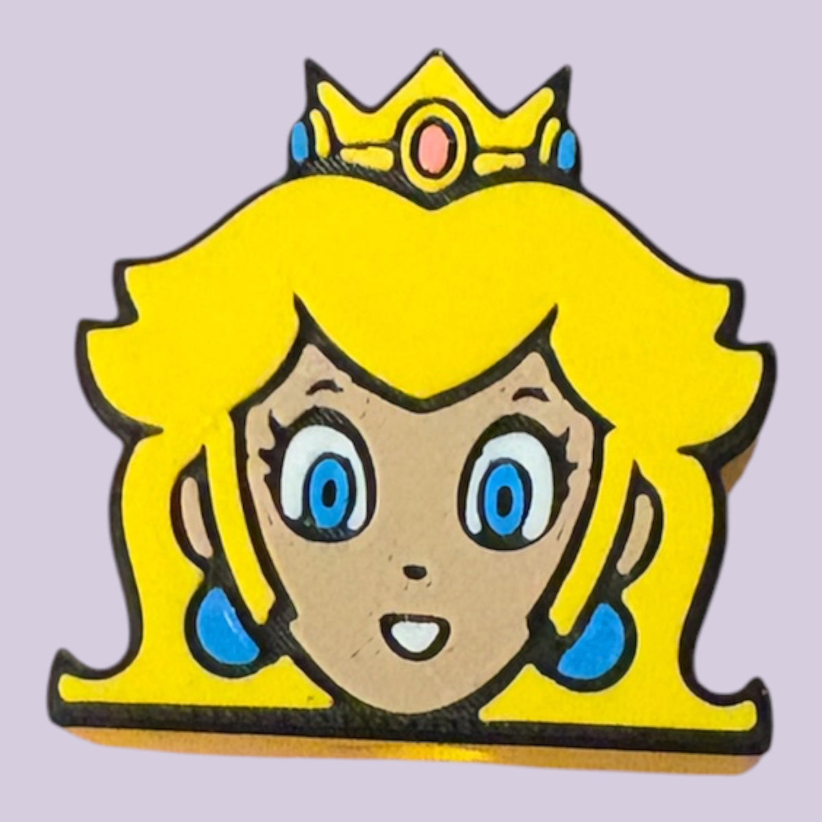 PEACH PRINCESS-3D STRAW TOPPER