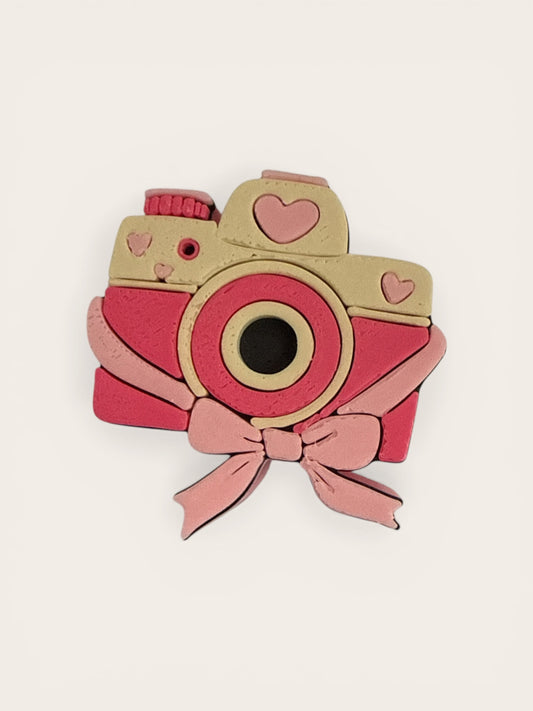 Cute pink  3D Straw Toppers