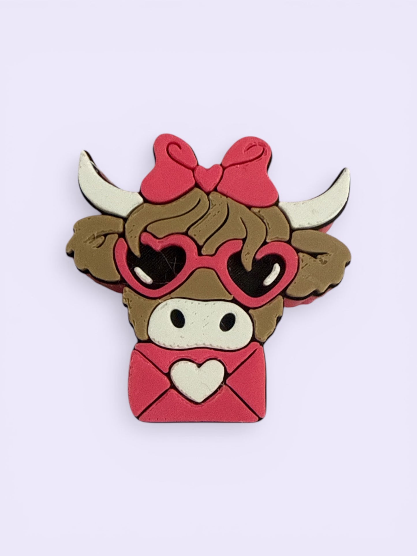 Cute pink  3D Straw Toppers